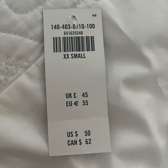 Abercrombie White Baby Doll Peplum Top NWT - Picture 4 of 4